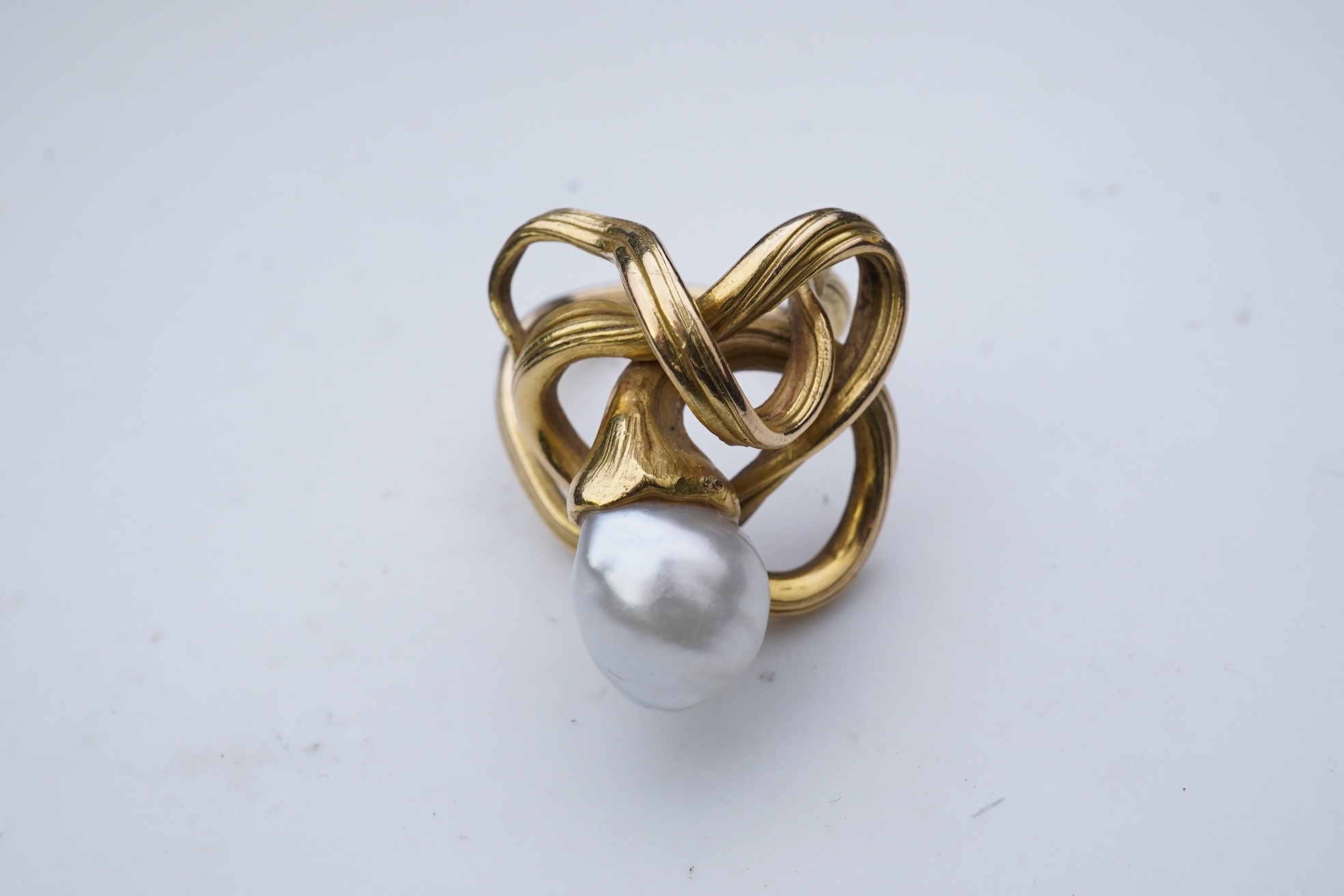 A pearl ring